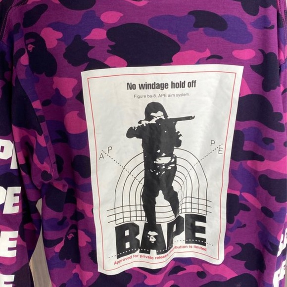 A Bathing Ape Longsleeve T Shirt ($185+ value) - Picture 2 of 6